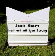 Spezial-Einsatz
trainiert mittigen Sprung